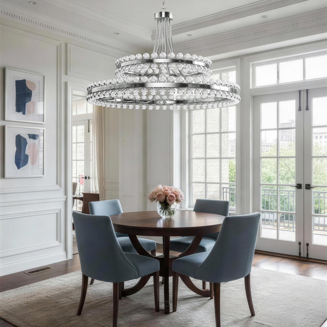 Brilliance Maxax 8 - Light Dimmable Wagon Wheel Chandelier #19217