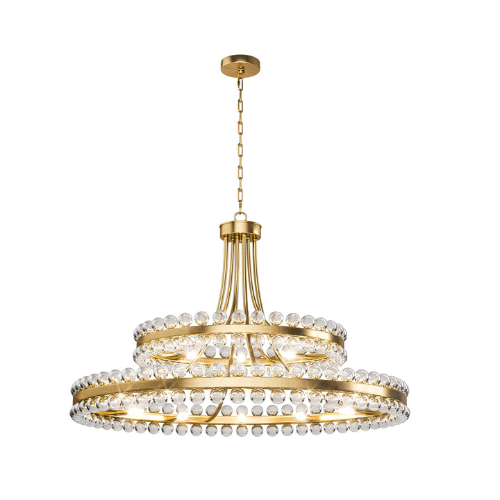 Brilliance Maxax 8 - Light Dimmable Wagon Wheel Chandelier #19217
