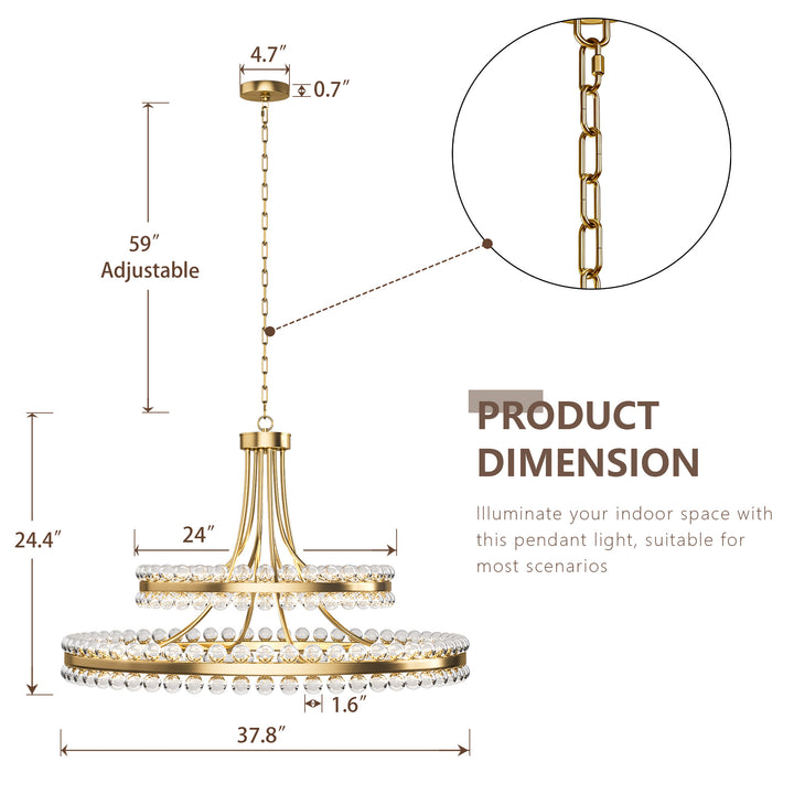 Brilliance Maxax 8 - Light Dimmable Wagon Wheel Chandelier #19217