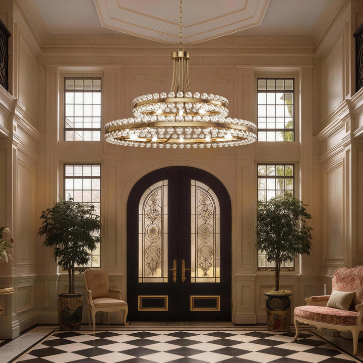 Brilliance Maxax 8 - Light Dimmable Wagon Wheel Chandelier #19217