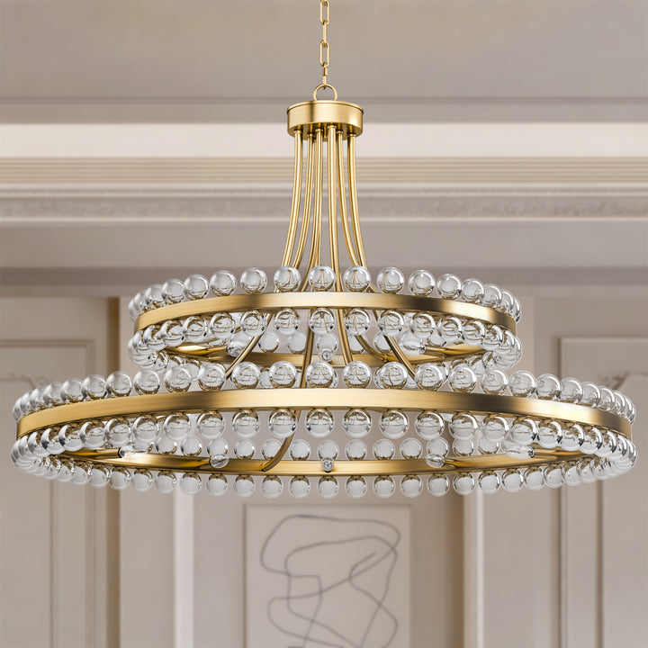 Brilliance Maxax 8 - Light Dimmable Wagon Wheel Chandelier #19217