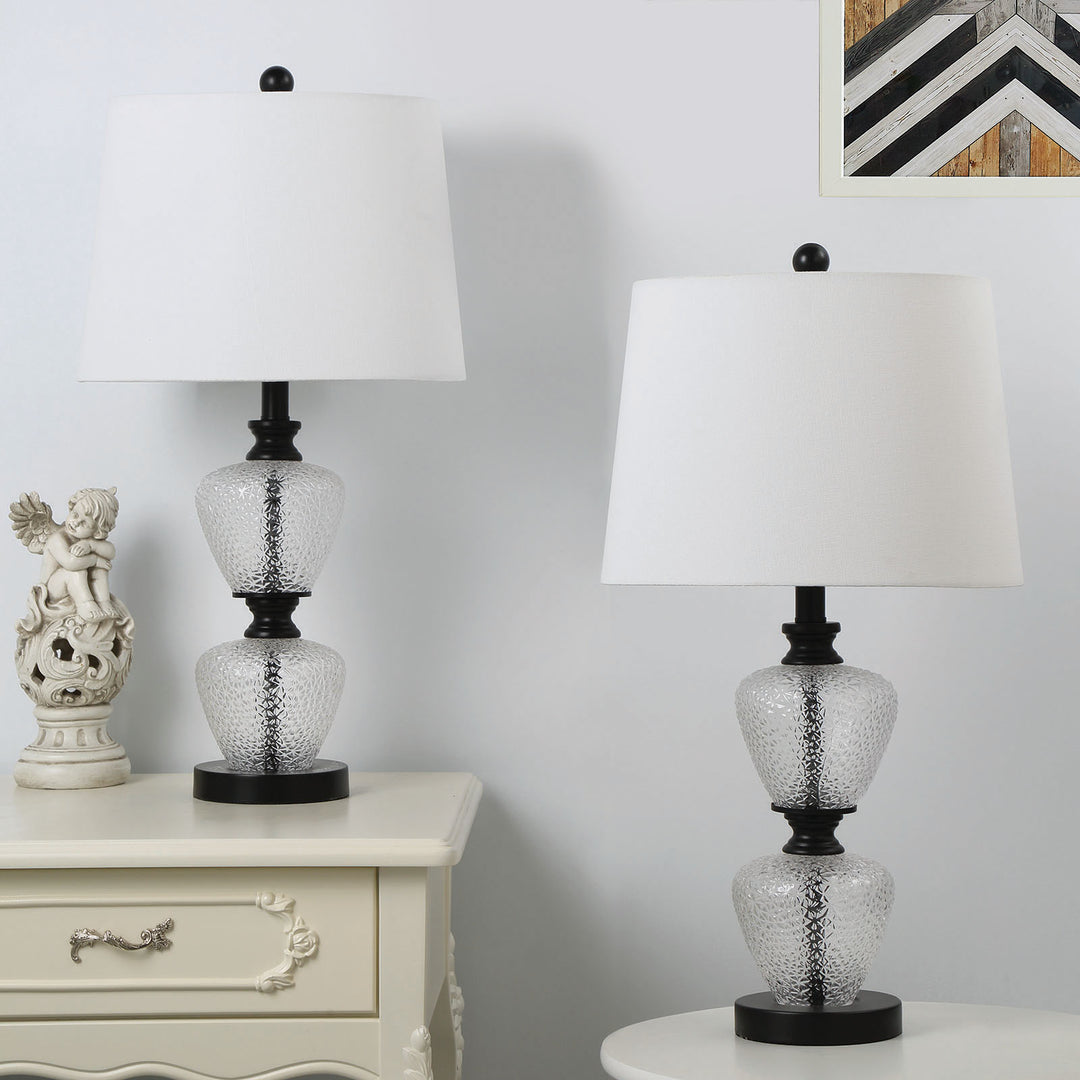 Maxax Modern Glass Table Lamps (Set of 2)