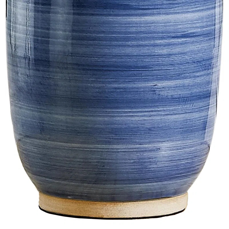 25 '' Blue Ceramic Table Lamp #T176