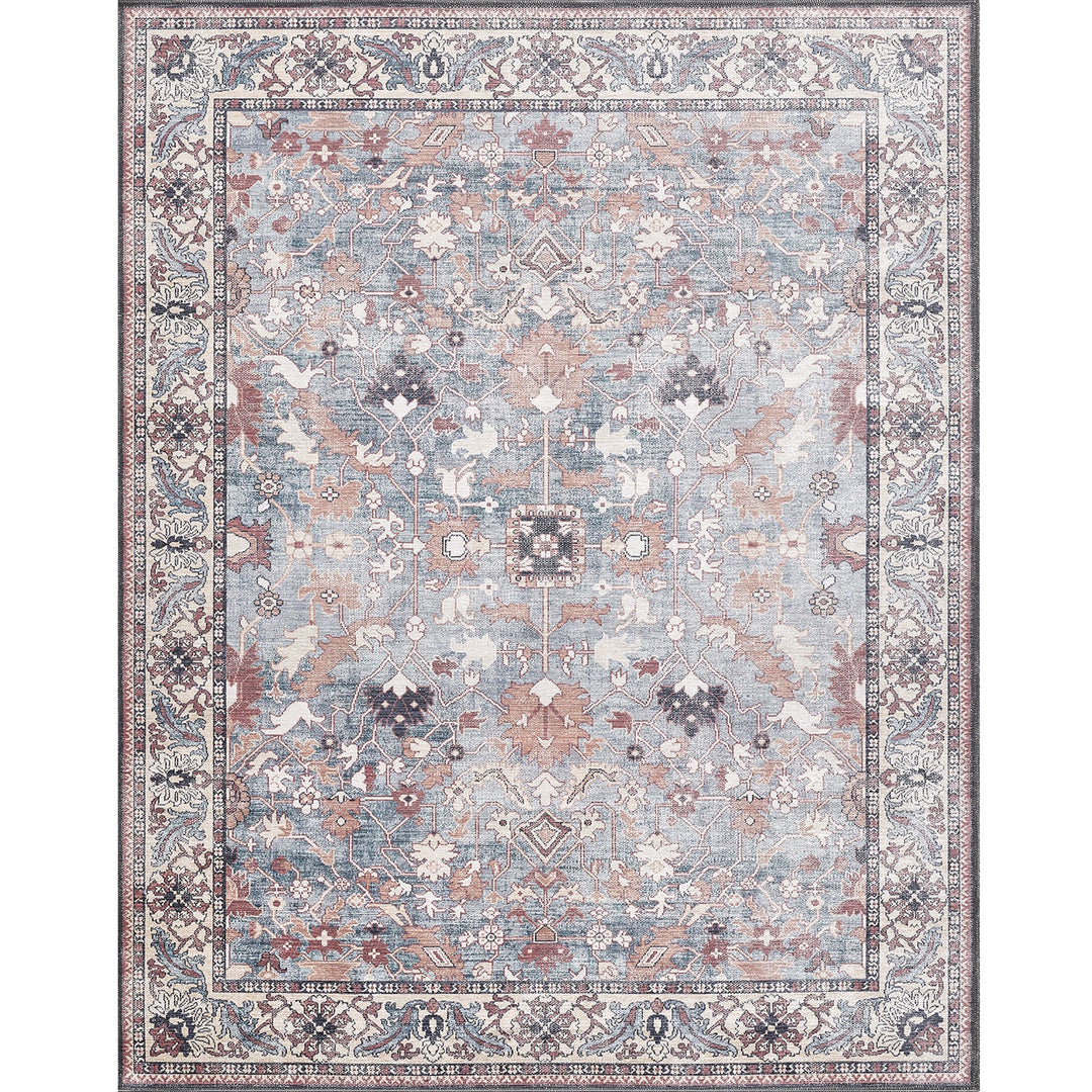 4modernhome Machine Printed Vintage Area Rug For Living Room, Hallway Runner, Entryway Rug #DP05