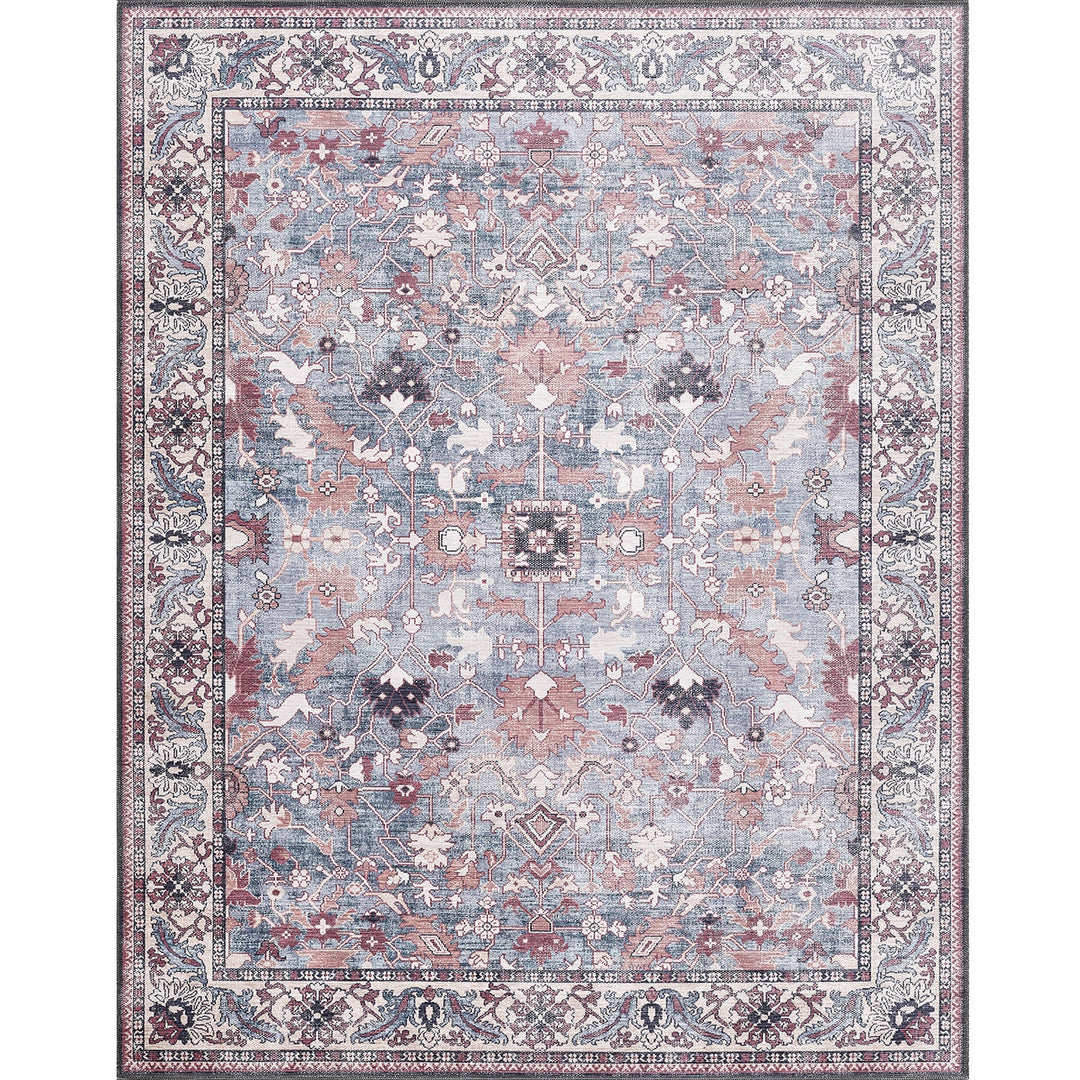 4modernhome Machine Printed Vintage Area Rug For Living Room, Hallway Runner, Entryway Rug #DP05
