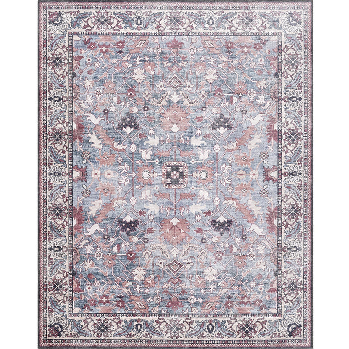 4modernhome Machine Printed Vintage Area Rug For Living Room, Hallway Runner, Entryway Rug #DP05