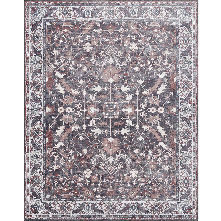 4modernhome Machine Printed Vintage Area Rug For Living Room, Hallway Runner, Entryway Rug #DP05