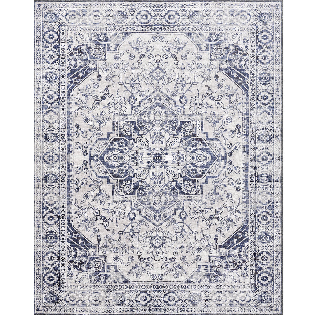 4modernhome Machine Printed Vintage Area Rug For Living Room, Hallway Runner, Entryway Rug #DP09