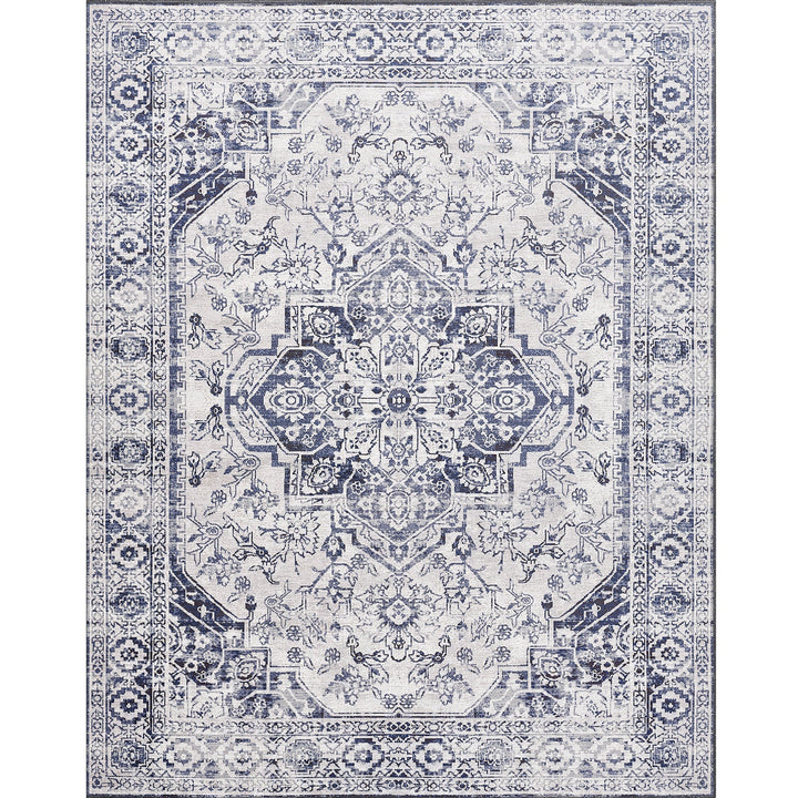 4modernhome Machine Printed Vintage Area Rug For Living Room, Hallway Runner, Entryway Rug #DP09