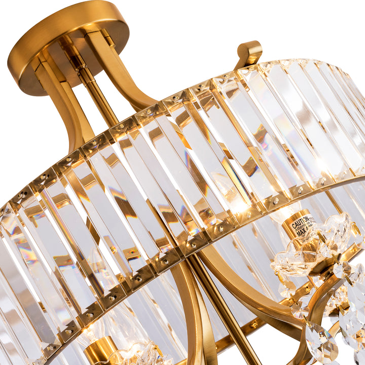 Crystal Semi Flush Mount Ceiling light