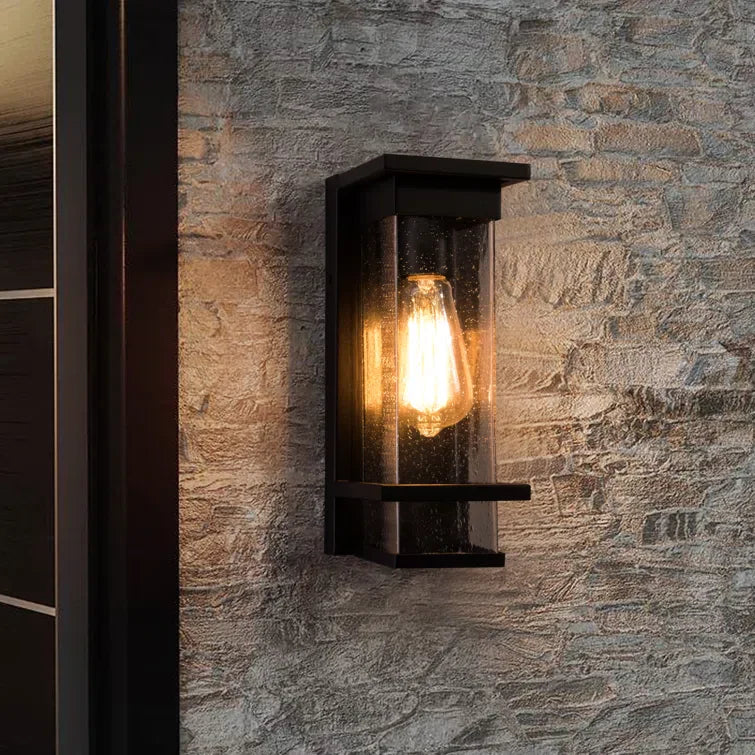 Maxax Black 11.69in H Outdoor Wall Sonce with Dusk to Dawn (Set of 2) #2519/1WS-2PK