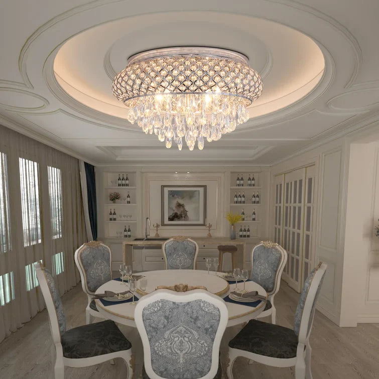Maxax 5 - Light 19.6in Chandelier Style Drum Flush Mount #MX19120