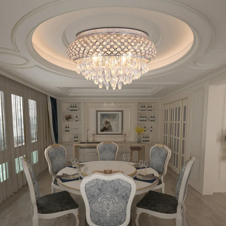 Maxax 5 - Light 19.6in Chandelier Style Drum Flush Mount #MX19120