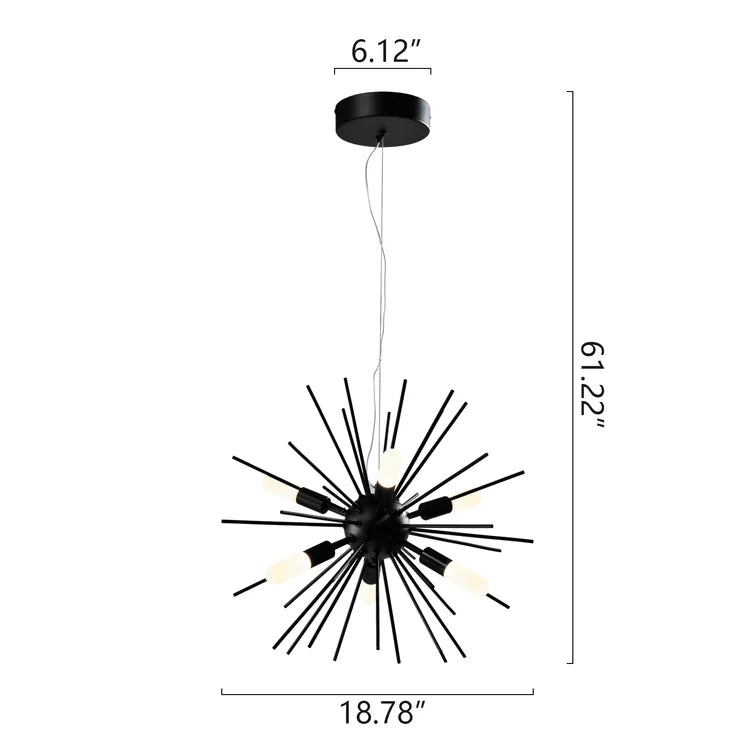 Maxax 6 - Light Sputnik Sphere Led Chandelier#MX21036