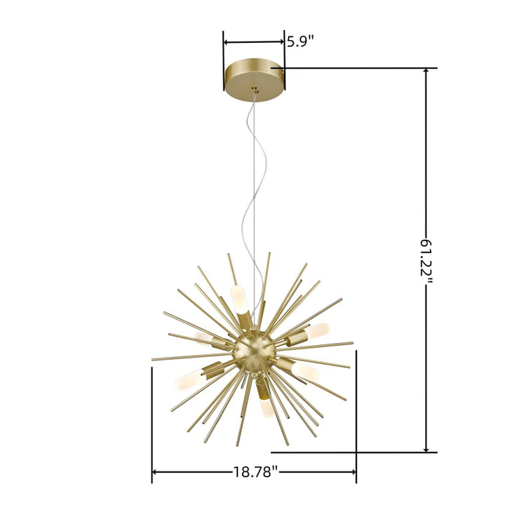 Maxax 6 - Light Sputnik Sphere Led Chandelier#MX21036