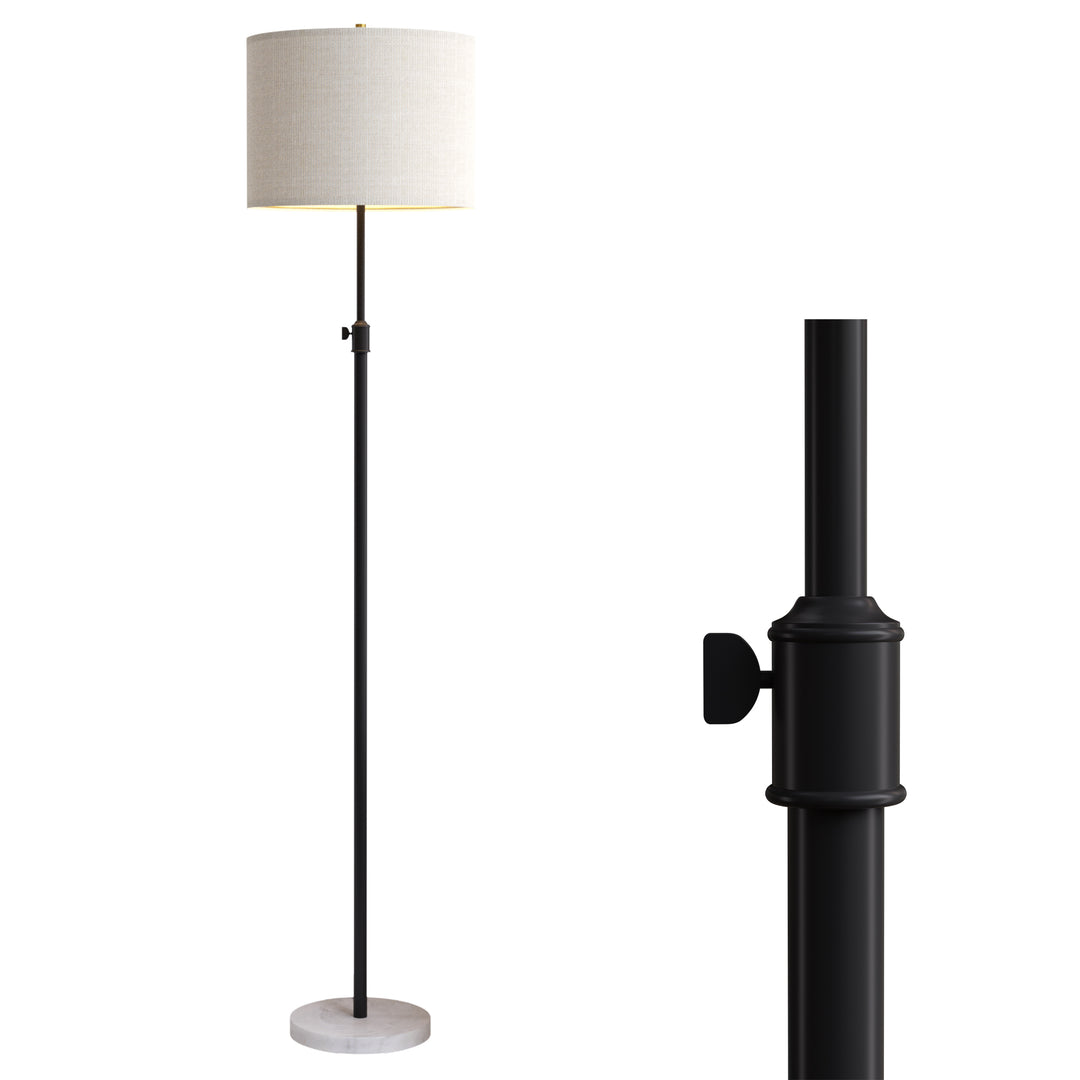 67.75" Modern Metal And Marble Floor Lamp For Living Room/bedroom #FRS01