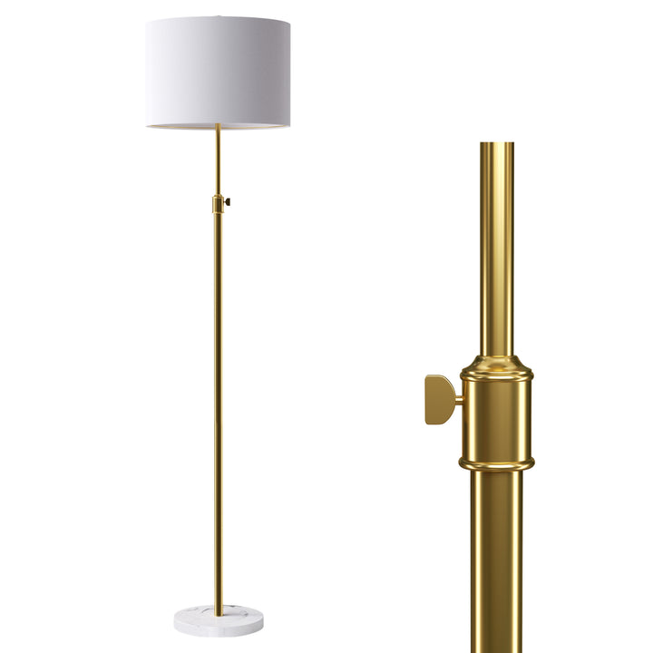 67.75" Modern Metal And Marble Floor Lamp For Living Room/bedroom #FRS01