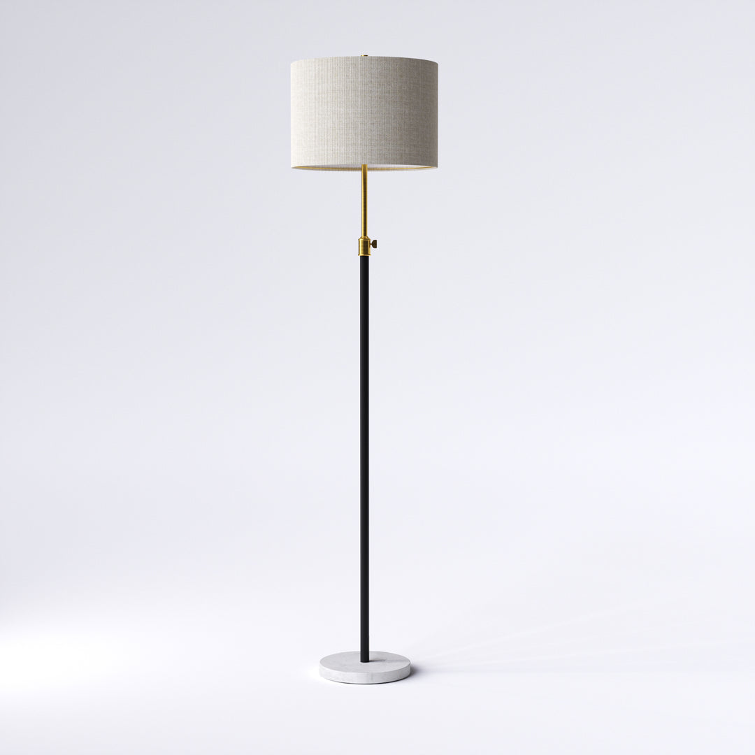 67.75" Modern Metal And Marble Floor Lamp For Living Room/bedroom