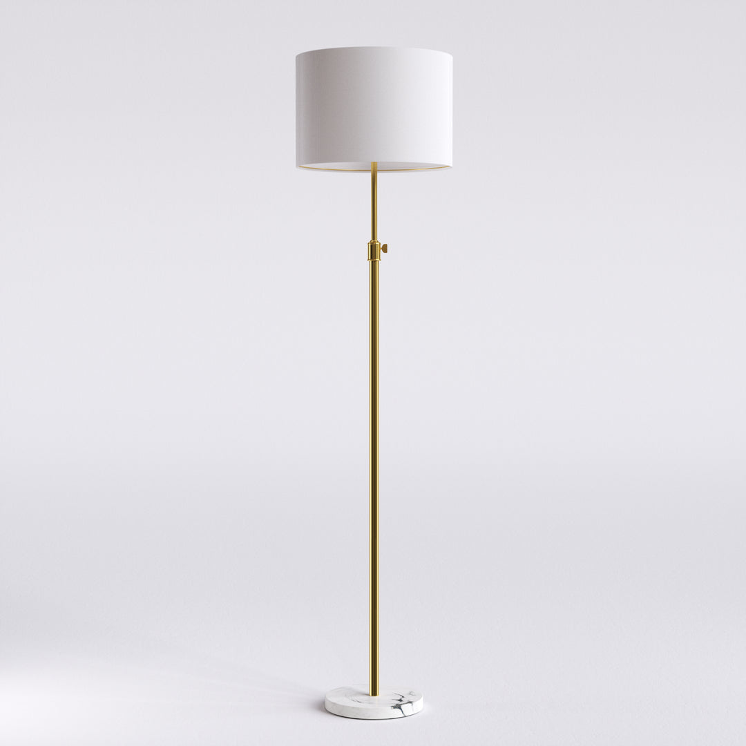 67.75" Modern Metal And Marble Floor Lamp For Living Room/bedroom