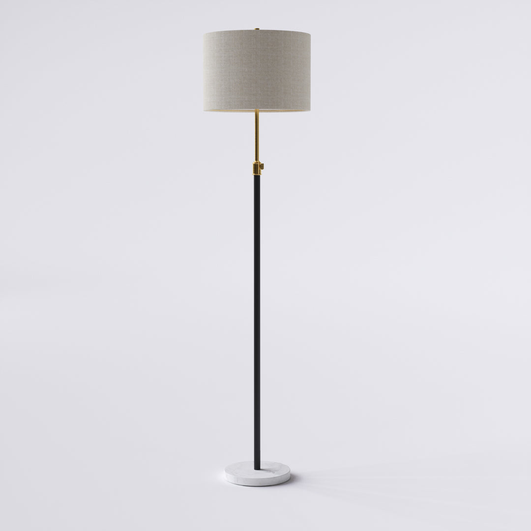 67.75" Modern Metal And Marble Floor Lamp For Living Room/bedroom