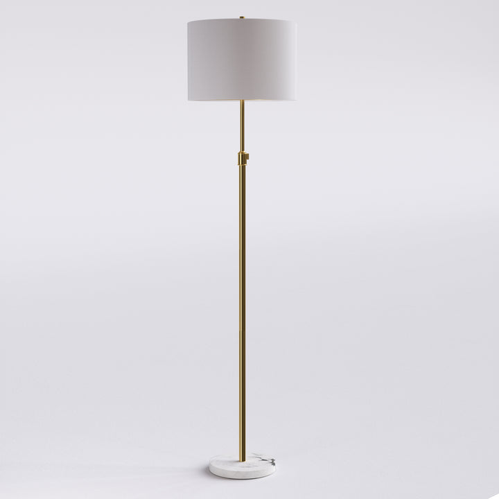 67.75" Modern Metal And Marble Floor Lamp For Living Room/bedroom #FRS01