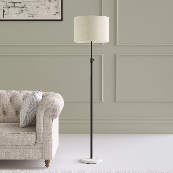 67.75" Modern Metal And Marble Floor Lamp For Living Room/bedroom