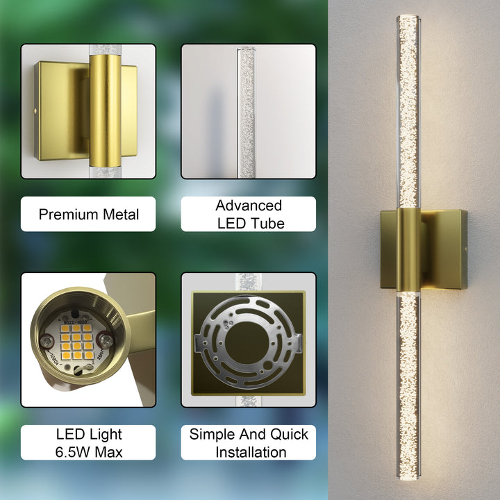 Solstice 24''H Dimmable Led Outdoor Sconce With Tempered Glass #7082