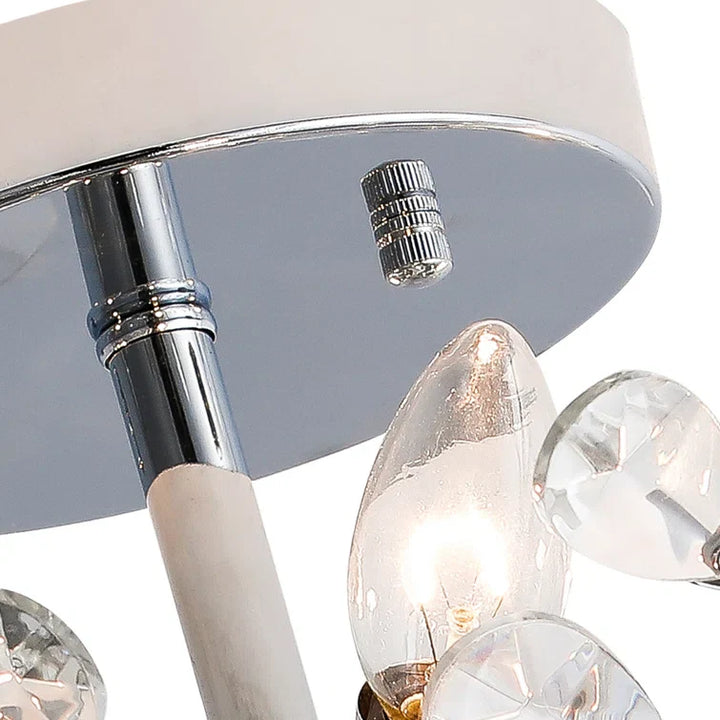Zaza Designs 4 - Light 16in Crysal Semi Flush Mount #19159