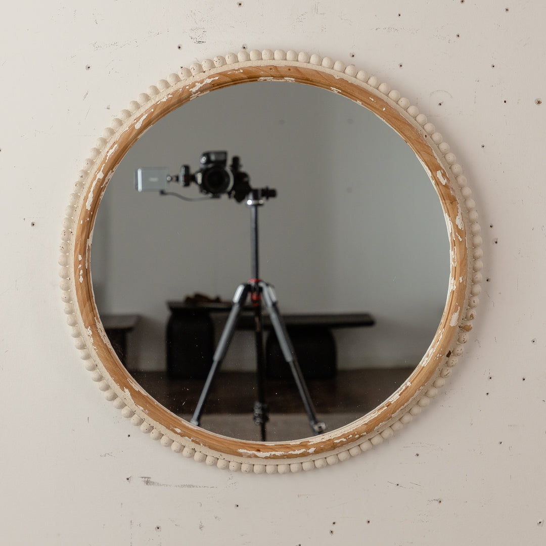 Wood Flat Wall Mirror #25005