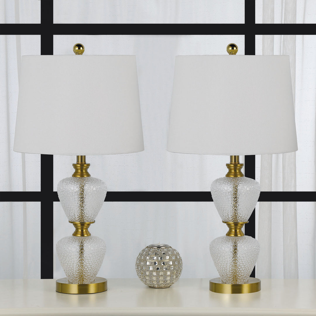 Maxax Modern Glass Table Lamps (Set of 2)