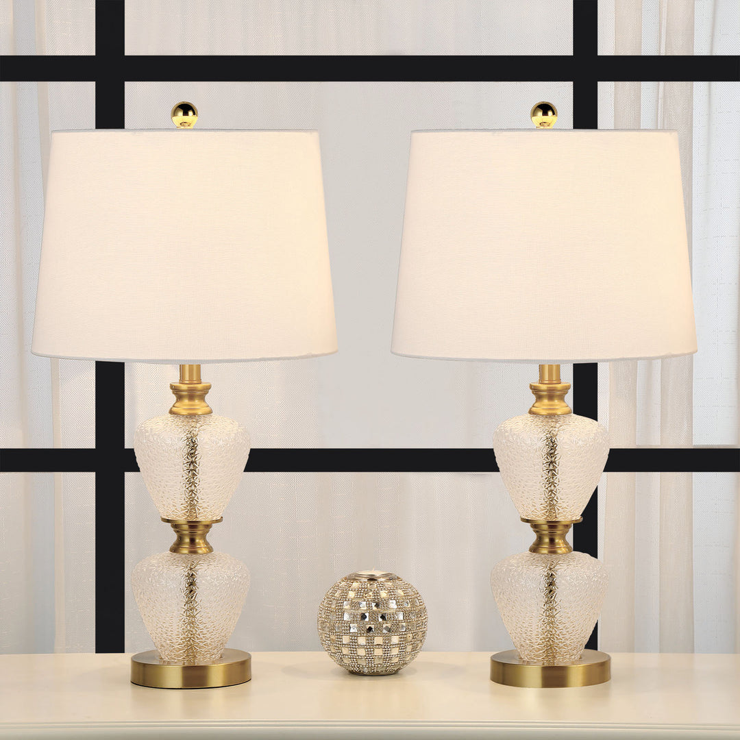 Maxax Modern Glass Table Lamps (Set of 2)