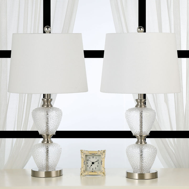 Maxax Modern Glass Table Lamps (Set of 2)