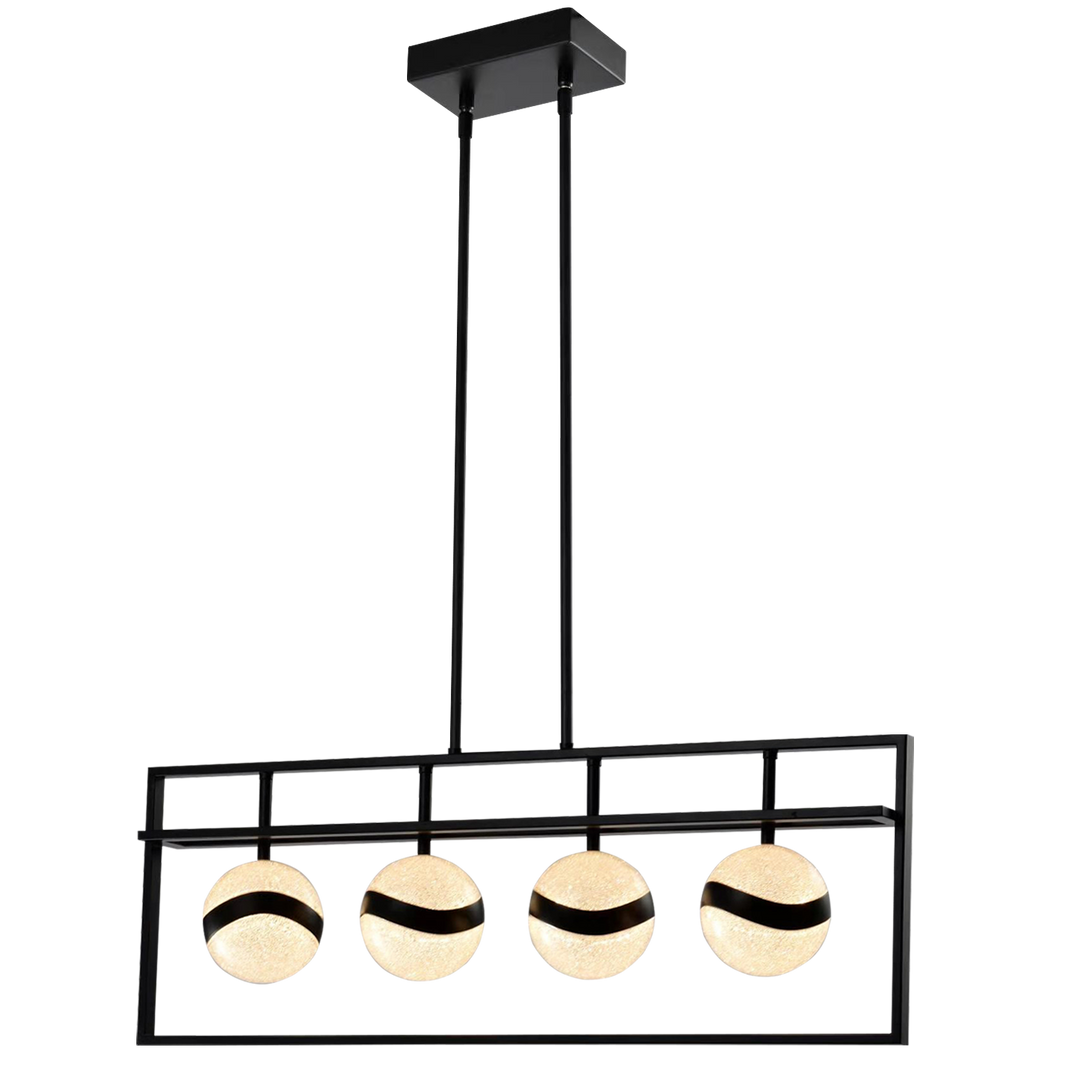 Maxax 4-light LED Rectangle Chandelier #MX2027-P4