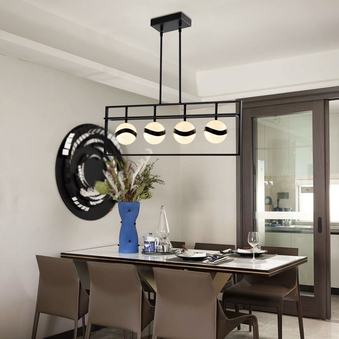 Maxax 4-light LED Rectangle Chandelier #MX2027