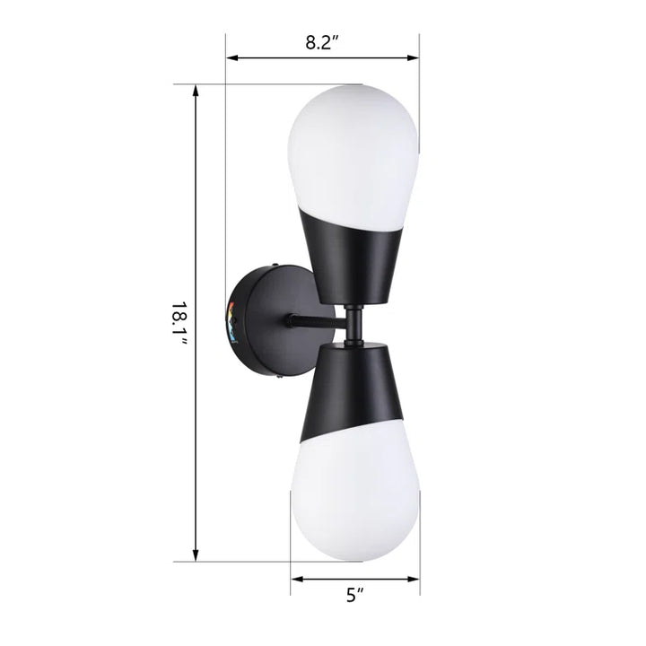 2 - Light Dimmable LED Bath Sconce #MX21047