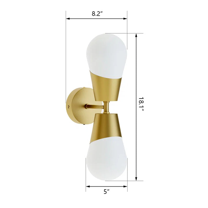 2 - Light Dimmable LED Bath Sconce #MX21047