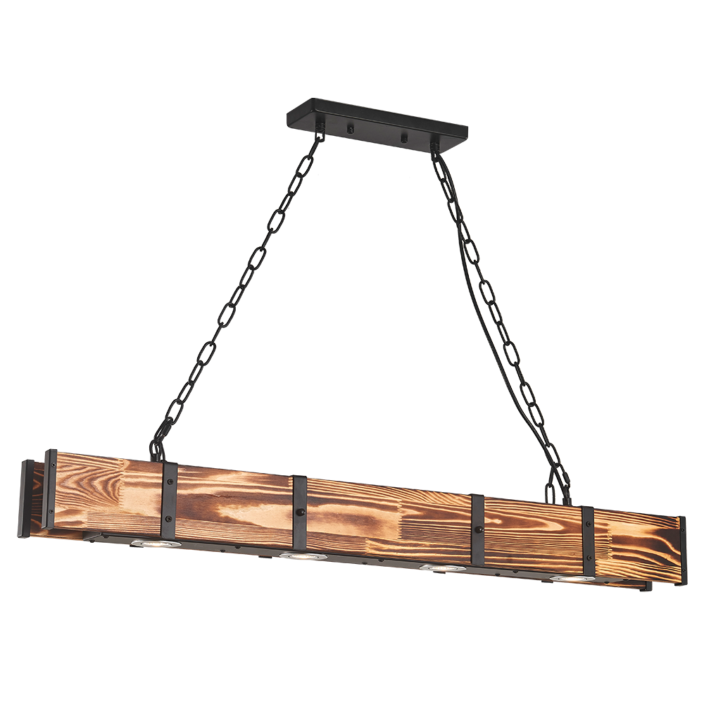 Maxax 4 - Light Wooden LED Kitchen Island Chandelier #L03-4