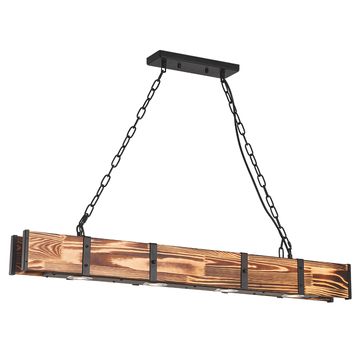 Maxax 4 - Light Wooden LED Kitchen Island Chandelier #L03-4