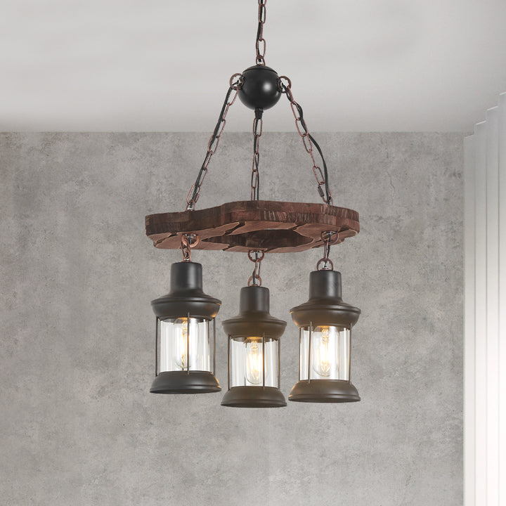 Maxax 3 - Light Lantern Linear Pendant #L04