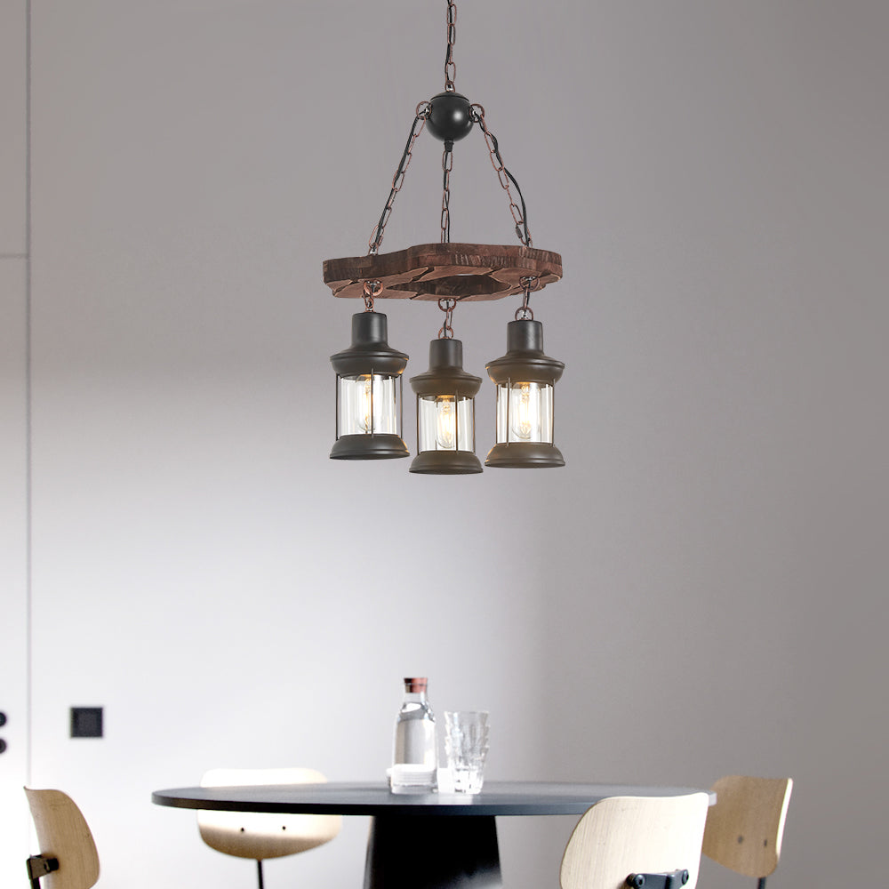 Maxax 3 - Light Lantern Linear Pendant #L04-3