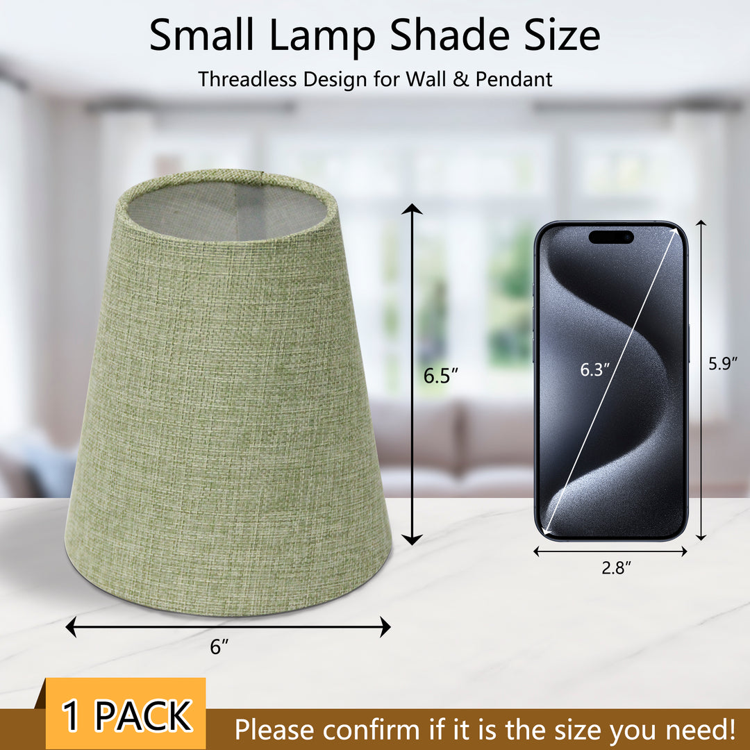 Beacon 6.5" Linen Empire Lamp Shade For Wall And Pendant Lights #L39001