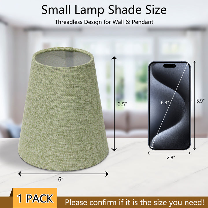 Beacon 6.5" Linen Empire Lamp Shade For Wall And Pendant Lights #L39001