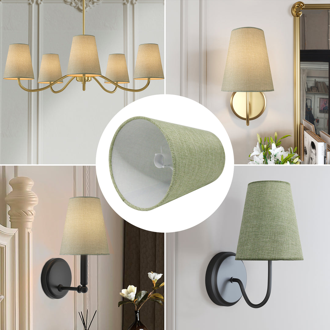 Beacon 6.5" Linen Empire Lamp Shade For Wall And Pendant Lights #L39001