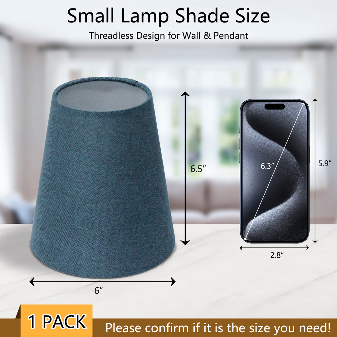 Beacon 6.5" Linen Empire Lamp Shade For Wall And Pendant Lights #L39001