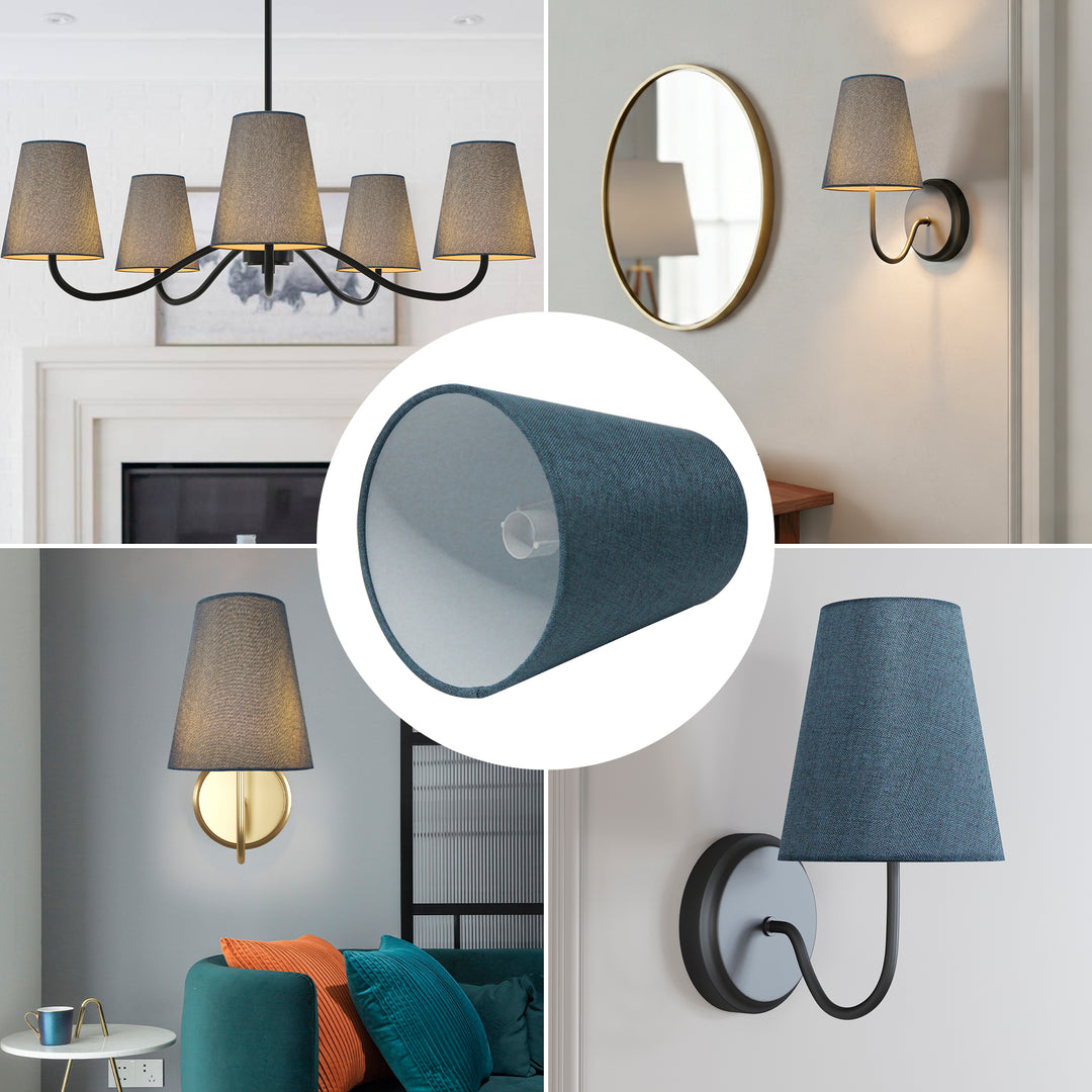 Beacon 6.5" Linen Empire Lamp Shade For Wall And Pendant Lights #L39001