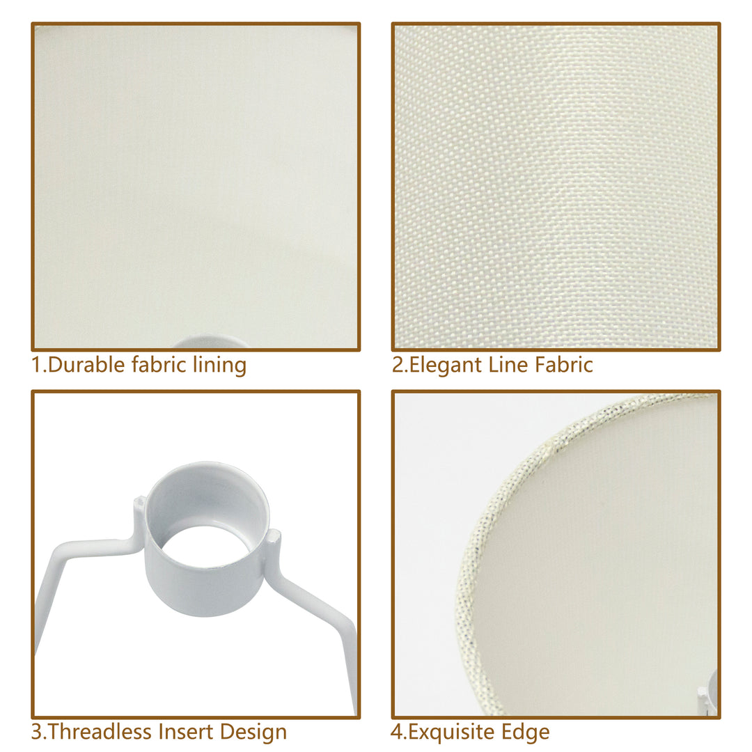 Beacon 6.5" Linen Empire Lamp Shade For Wall And Pendant Lights #L39001