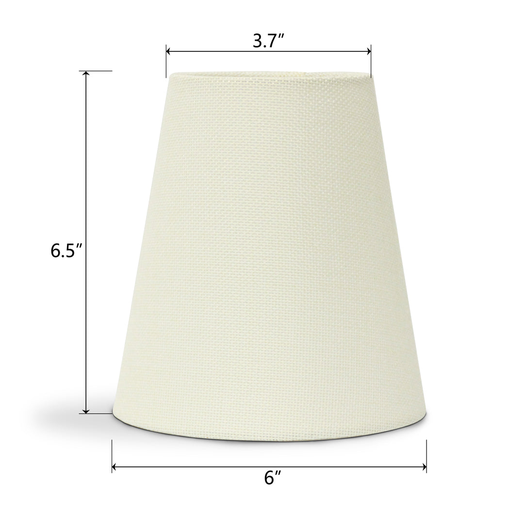 Beacon 6.5" Linen Empire Lamp Shade For Wall And Pendant Lights #L39001
