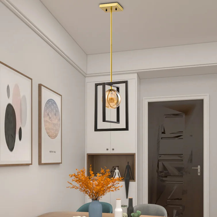 Maxax 1 - Light Global Glass Single Pendant Lighting #MX2028