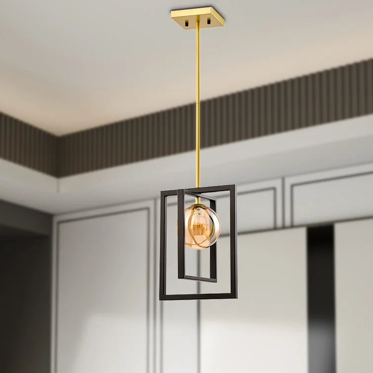 Maxax 1 - Light Global Glass Single Pendant Lighting #MX2028-P1