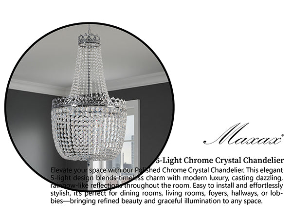 Maxax Luxury French Empire Design Crystal Chandelier #MX155001